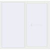 Pricing Sliding patio doors 2220x2150 mm PATIO DOOR REHAU BRILLANT DESIGN RAL 9016 Traffic white two-sided