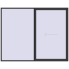 Pricing Sliding patio doors 2900x2300 mm REHAU GENEO HST ANTHRACITE_GREY_GLATT external