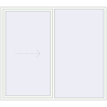 Pricing Sliding patio doors 2400x2100 mm PATIO DOOR REHAU SYNEGO RAL 9016 Traffic white two-sided