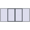 Pricing Sliding patio doors 4850x2200 mm PATIO DOOR REHAU SYNEGO ANTHRACITE_GREY_STRUKTURAL two-sided