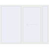 Pricing Sliding patio doors 2600x2100 mm PATIO DOOR REHAU SYNEGO RAL 9016 Traffic white two-sided