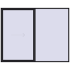 Pricing Sliding patio doors 2900x2300 mm PATIO DOOR REHAU SYNEGO BLACK_ULTI-MATT two-sided
