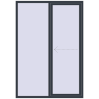 Ustalenie cen Przesuwane drzwi tarasowe 1600x2300 mm REHAU SYNEGO SLIDE ANTHRACITE_GREY_STRUKTURAL dwustronny