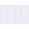 Pricing Sliding patio doors 3300x2200 mm PATIO DOOR REHAU BRILLANT DESIGN RAL 9016 Traffic white two-sided