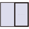 Pricing Sliding patio doors 2600x2250 mm REHAU GENEO HST BLACK_BROWN two-sided