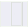 Ustalenie cen Przesuwane drzwi tarasowe 2500x2300 mm PATIO DOOR REHAU SYNEGO RAL 9016 Traffic white dwustronny