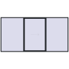Pricing Sliding patio doors 4500x2300 mm PATIO DOOR REHAU SYNEGO BLACK_COOL_110L-2 two-sided