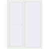 Pricing Sliding patio doors 1500x2100 mm REHAU SYNEGO SLIDE RAL 9016 Traffic white two-sided