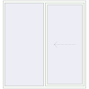 Pricing Sliding patio doors 2100x2200 mm PATIO DOOR REHAU BRILLANT DESIGN RAL 9016 Traffic white two-sided