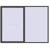 Pricing Sliding patio doors 3000x2300 mm PATIO DOOR REHAU BRILLANT DESIGN BASALT_GREY two-sided