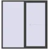 Pricing Sliding patio doors 2100x2200 mm PATIO DOOR REHAU SYNEGO BASALT_GREY two-sided