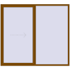 Pricing Sliding patio doors 2400x2150 mm REHAU SYNEGO SLIDE GOLDEN OAK two-sided
