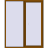 Pricing Sliding patio doors 1800x2200 mm PATIO DOOR REHAU BRILLANT DESIGN GOLDEN OAK external