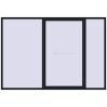 Pricing Sliding patio doors 2900x2000 mm PATIO DOOR REHAU BRILLANT DESIGN BLACK_COOL_110L-2 two-sided