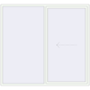 Pricing Sliding patio doors 2400x2200 mm PATIO DOOR REHAU SYNEGO RAL 9016 Traffic white two-sided