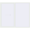 Pricing Sliding patio doors 2700x2300 mm PATIO DOOR REHAU BRILLANT DESIGN RAL 9016 Traffic white two-sided