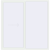 Pricing Sliding patio doors 2500x2600 mm REHAU GENEO HST RAL 9016 Traffic white two-sided