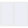 Pricing Sliding patio doors 2500x2200 mm REHAU SYNEGO SLIDE RAL 9016 Traffic white two-sided