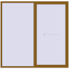 Pricing Sliding patio doors 2400x2350 mm PATIO DOOR REHAU SYNEGO LIGHT_OAK two-sided