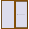 Pricing Przesuwane drzwi tarasowe 2000x2100 mm PATIO DOOR REHAU SYNEGO GOLDEN OAK dwustronny