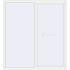 Pricing Sliding patio doors 2050x2285 mm PATIO DOOR REHAU BRILLANT DESIGN RAL 9016 Traffic white two-sided