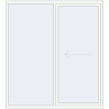 Pricing Sliding patio doors 2000x2200 mm PATIO DOOR REHAU BRILLANT DESIGN RAL 9016 Traffic white two-sided