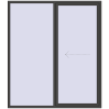 Pricing Sliding patio doors 2100x2400 mm REHAU GENEO HST BASALT_GREY two-sided