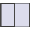 Pricing Sliding patio doors 2800x2300 mm REHAU GENEO HST BASALT_GREY two-sided