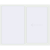 Pricing Sliding patio doors 2350x1970 mm PATIO DOOR REHAU BRILLANT DESIGN RAL 9016 Traffic white two-sided