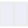 Pricing Sliding patio doors 2500x2200 mm REHAU GENEO HST RAL 9016 Traffic white two-sided