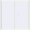 Pricing Sliding patio doors 1920x1960 mm PATIO DOOR REHAU BRILLANT DESIGN RAL 9016 Traffic white two-sided