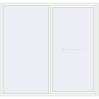 Pricing Sliding patio doors 2350x2250 mm PATIO DOOR REHAU SYNEGO RAL 9016 Traffic white two-sided