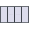 Ustalenie cen Przesuwane drzwi tarasowe 4000x2300 mm PATIO DOOR REHAU SYNEGO ANTHRACITE_GREY_STRUKTURAL dwustronny