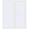 Pricing Sliding patio doors 1700x2100 mm PATIO DOOR REHAU SYNEGO RAL 9016 Traffic white two-sided