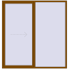 Pricing Sliding patio doors 2200x2300 mm PATIO DOOR REHAU BRILLANT DESIGN GOLDEN OAK two-sided