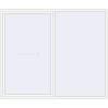 Pricing Sliding patio doors 2596x2200 mm PATIO DOOR REHAU BRILLANT DESIGN RAL 9016 Traffic white two-sided