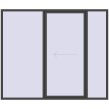 Pricing Sliding patio doors 2600x2200 mm PATIO DOOR REHAU BRILLANT DESIGN BASALT_GREY two-sided