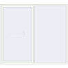 Pricing Sliding patio doors 2400x2150 mm REHAU SYNEGO SLIDE RAL 9016 Traffic white two-sided