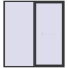 Pricing Sliding patio doors 2200x2400 mm REHAU GENEO HST ANTHRACITE_GREY_GLATT two-sided