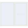 Pricing Sliding patio doors 2300x2000 mm PATIO DOOR REHAU BRILLANT DESIGN RAL 9016 Traffic white two-sided