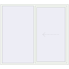 Pricing Sliding patio doors 2300x2050 mm PATIO DOOR REHAU BRILLANT DESIGN RAL 9016 Traffic white two-sided