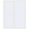 Pricing Sliding patio doors 1700x2200 mm REHAU SYNEGO SLIDE RAL 9016 Traffic white two-sided