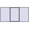 Pricing Sliding patio doors 4500x2300 mm PATIO DOOR REHAU SYNEGO ANTHRACITE_GREY_STRUKTURAL external