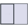 Pricing Sliding patio doors 2970x2290 mm PATIO DOOR REHAU SYNEGO ANTHRACITE_GREY_STRUKTURAL two-sided
