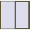 Pricing Sliding patio doors 2220x2150 mm PATIO DOOR REHAU SYNEGO QUARTZ_GREY external