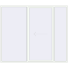 Pricing Sliding patio doors 2700x2300 mm PATIO DOOR REHAU BRILLANT DESIGN RAL 9016 Traffic white two-sided