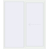 Pricing Sliding patio doors 2000x2300 mm REHAU SYNEGO SLIDE RAL 9016 Traffic white two-sided