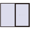 Pricing Sliding patio doors 2700x2200 mm PATIO DOOR REHAU BRILLANT DESIGN BLACK_BROWN external