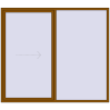 Pricing Sliding patio doors 2400x2100 mm PATIO DOOR REHAU SYNEGO GOLDEN OAK two-sided