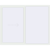 Pricing Sliding patio doors 2450x2000 mm PATIO DOOR REHAU BRILLANT DESIGN RAL 9016 Traffic white two-sided